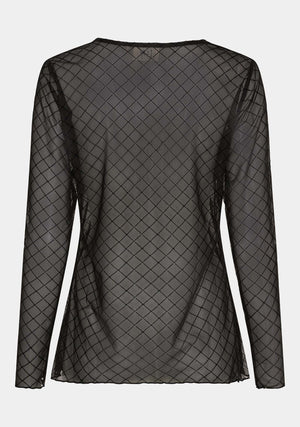 I SAY Fifi Blouse Blouses N02 Black Square