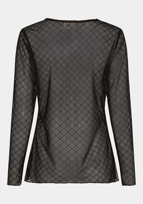 I SAY Fifi Blouse Blouses N02 Black Square