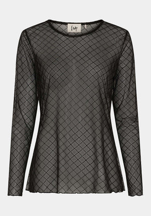 I SAY Fifi Blouse Blouses N02 Black Square