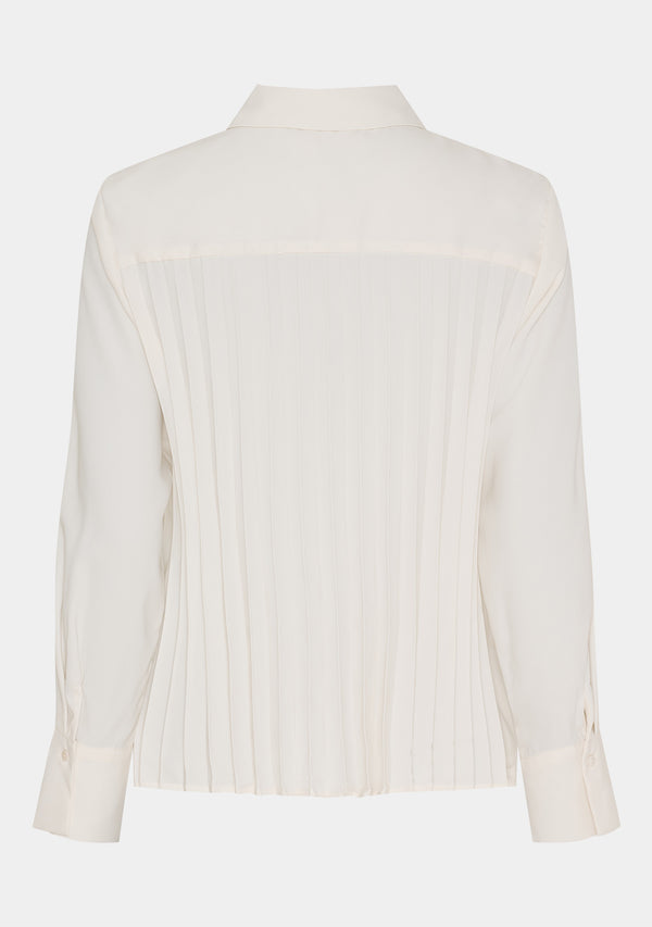 I SAY Frida Pleat Shirt Shirts 129 Winter White
