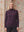 I SAY Frigga A-Shape Pullover Knitwear 419 Aubergine
