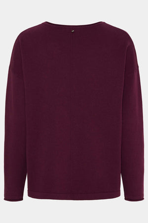 I SAY Frigga Knit Pullover Knitwear 419 Aubergine