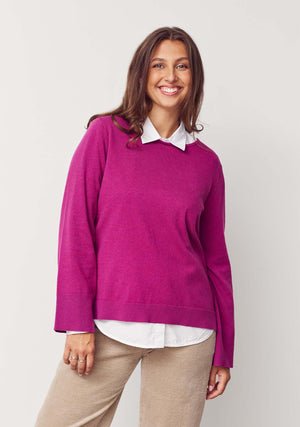 I SAY Frigga New Knit Knitwear 536 Cerise