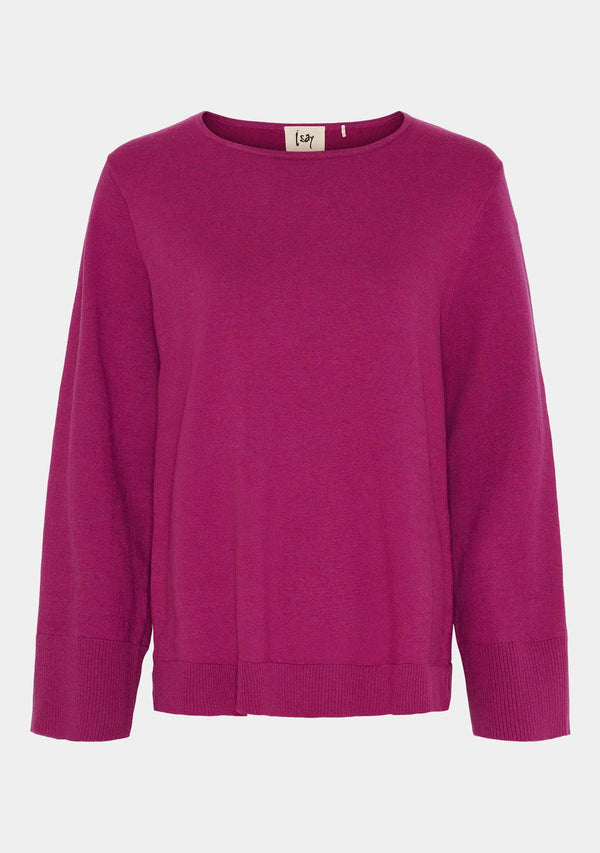 I SAY Frigga New Knit Knitwear 536 Cerise