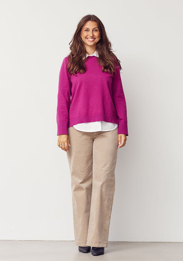 I SAY Frigga New Knit Knitwear 536 Cerise