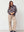 I SAY Frigga Polo Pullover Knitwear N06 Potato Melange Stripe