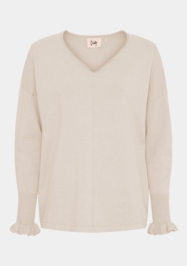 I SAY Frigga Smock Pullover Knitwear 171 Creamy