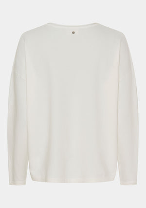 I SAY Frigga V-Neck Knitwear 101 Broken White