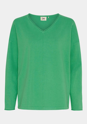 I SAY Frigga V-Neck Knitwear 835 Fresh Green