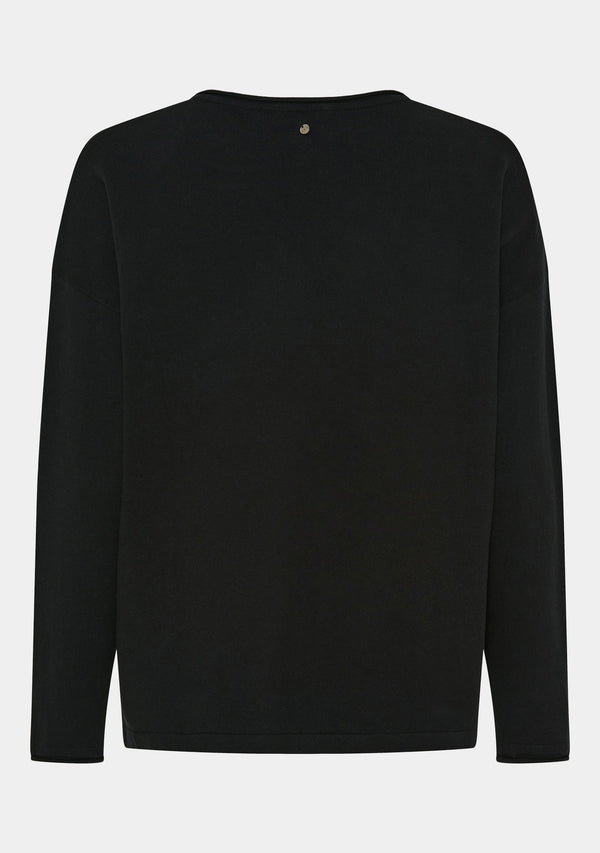 I SAY Frigga V-Neck Knitwear 900 Black