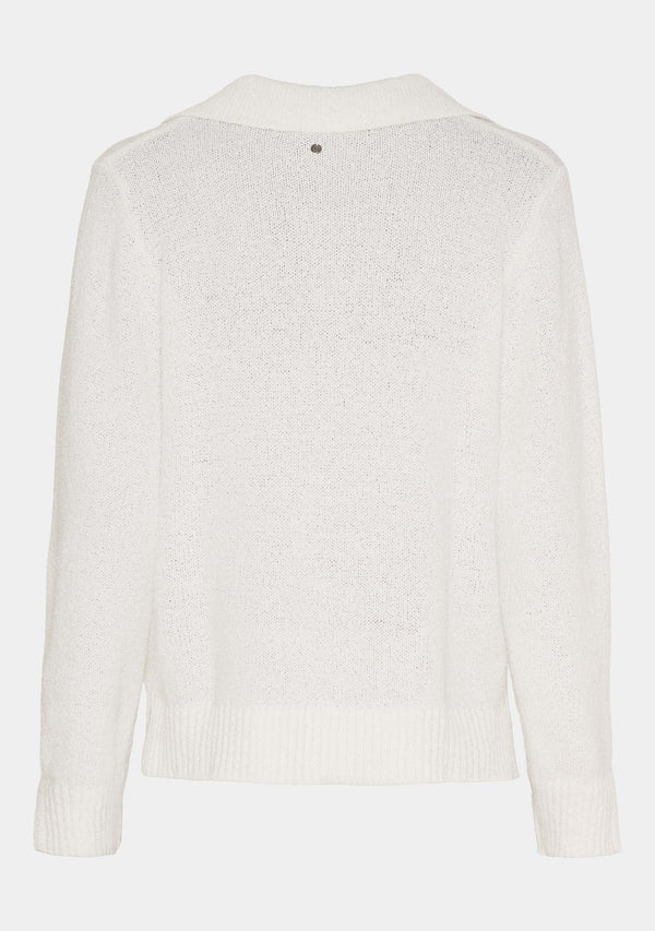 I SAY Gabi l/s Knit Knitwear 101 Broken White