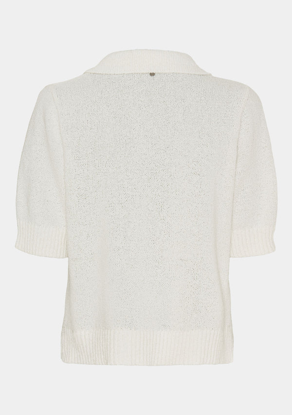 I SAY Gabi s/s Knit Knitwear 101 Broken White