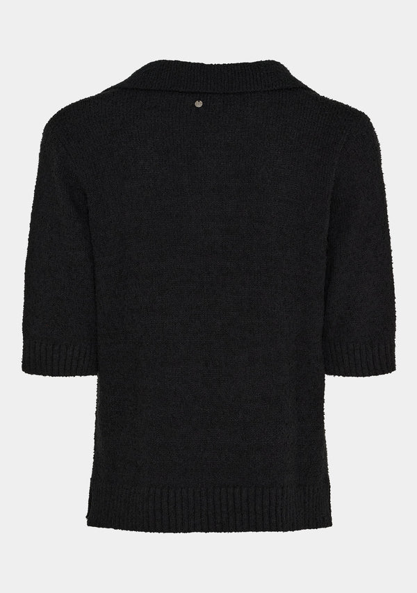 I SAY Gabi s/s Knit Knitwear 900 Black