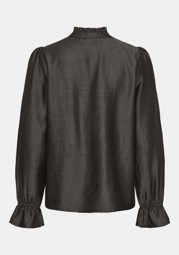 I SAY Ganja Flounce Shirt Shirts 958 Dark Grey Wash