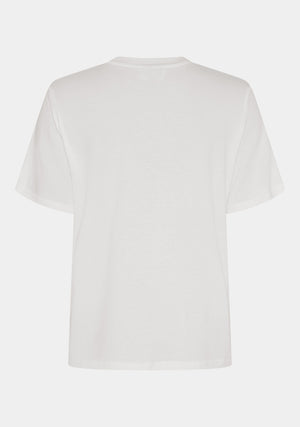 I SAY Gritt O-Neck T-Shirt T-Shirts 100 White