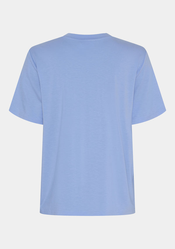 I SAY Gritt O-Neck T-Shirt T-Shirts 645 Skyblue