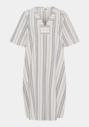 I SAY Haniel Dress  M74 Bluish Stripe