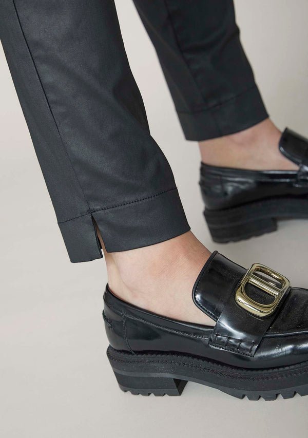 I SAY Isay Coated Pant Pants 900 Black