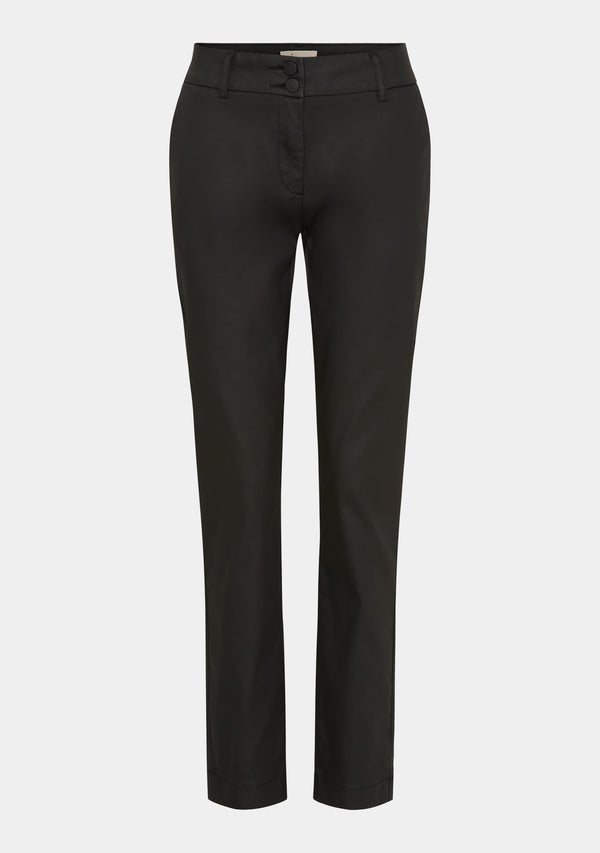 I SAY Isay Coated Pant Pants 900 Black