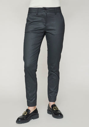 I SAY Isay Coated Pant Pants 900 Black