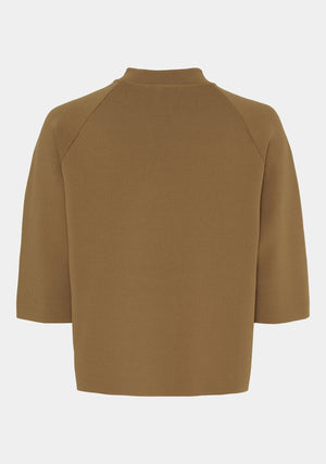 I SAY Jena Poncho Blouse Knitwear 102 Camel