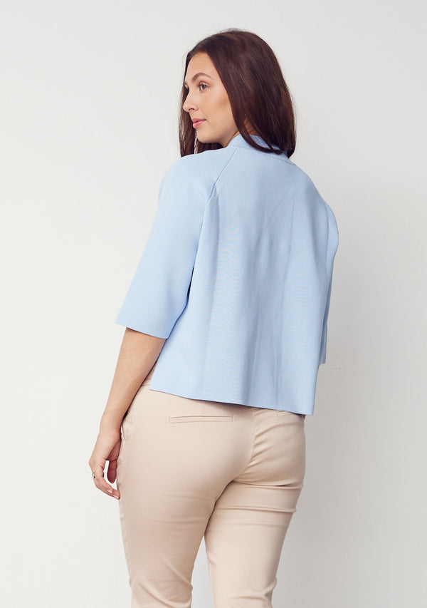 I SAY Jena Poncho Blouse Knitwear 619 Light Blue
