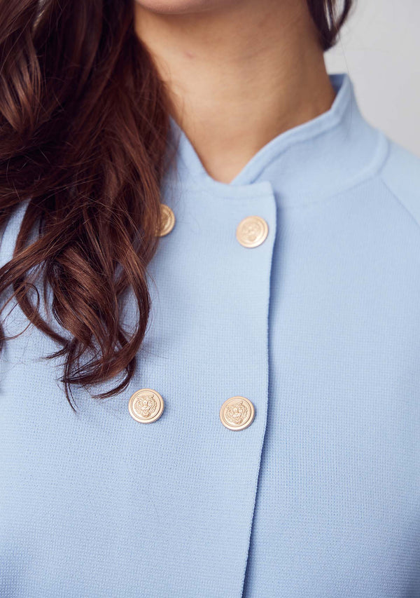 I SAY Jena Poncho Blouse Knitwear 619 Light Blue