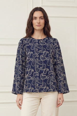 I SAY Juna New Blouse Blouses 602 Blue