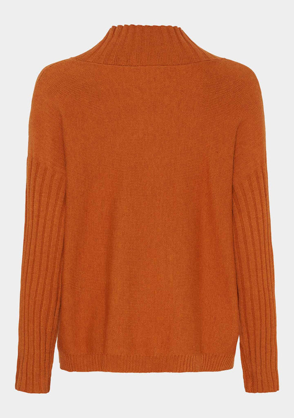 I SAY Kaddy Knit Pullover Knitwear 243 Autumn Orange