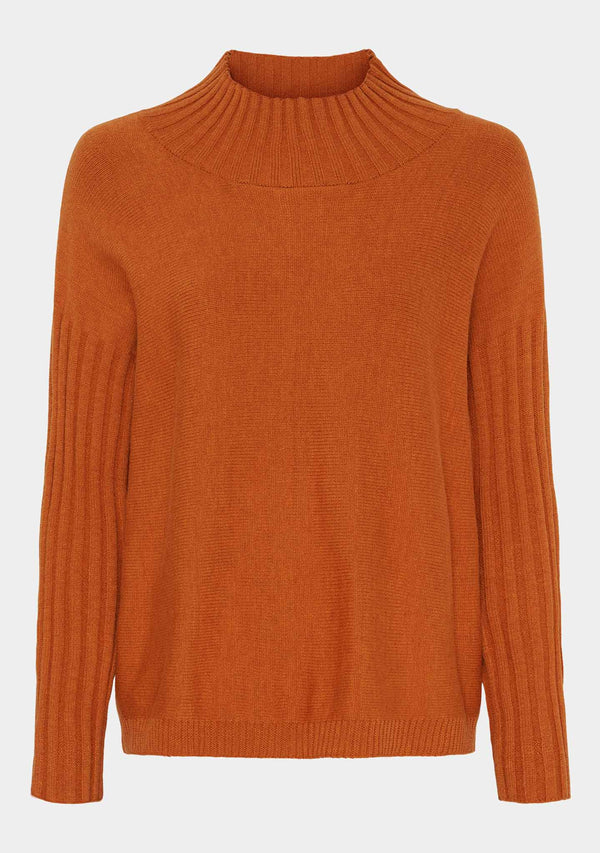 I SAY Kaddy Knit Pullover Knitwear 243 Autumn Orange
