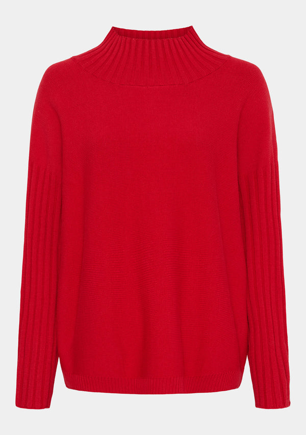 I SAY Kaddy Knit Pullover Knitwear 404 Red