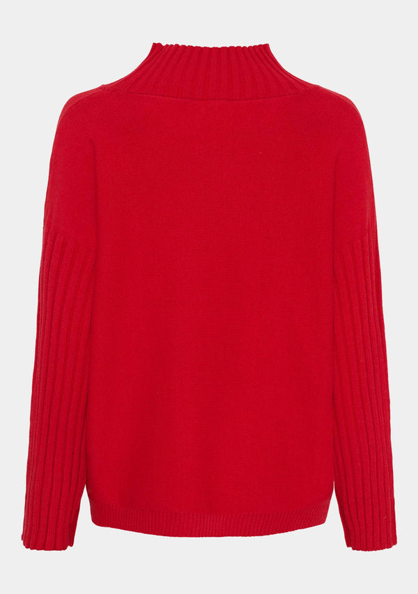 I SAY Kaddy Knit Pullover Knitwear 404 Red