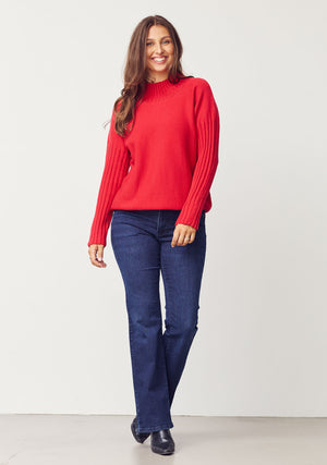 I SAY Kaddy Knit Pullover Knitwear 404 Red