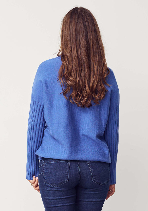 I SAY Kaddy Knit Pullover Knitwear 602 Blue
