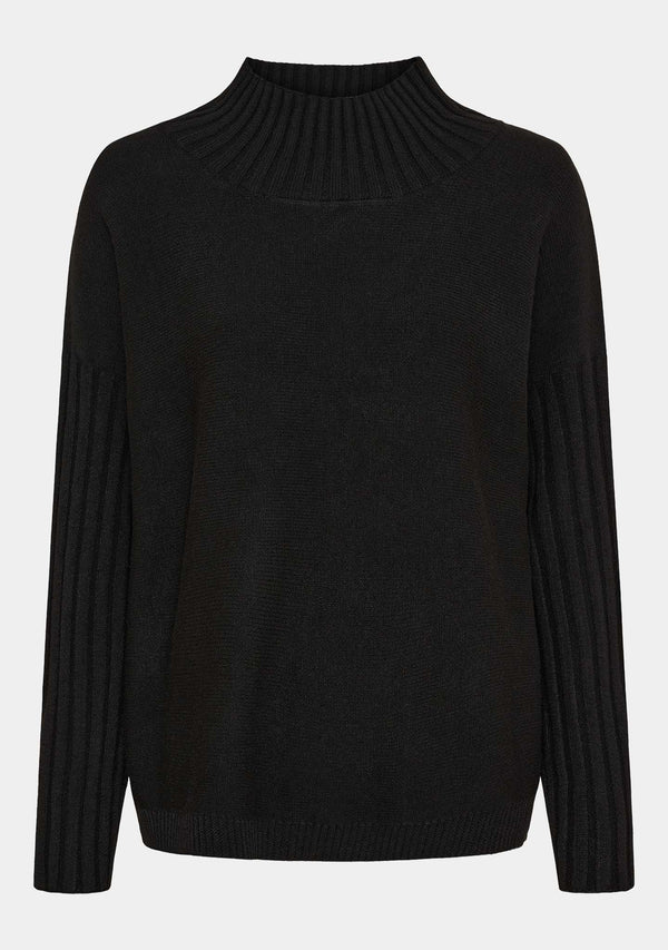 I SAY Kaddy Knit Pullover Knitwear 900 Black
