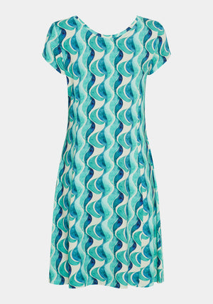 I SAY Kalla Jersey Dress Dresses M72 Aqua Flow