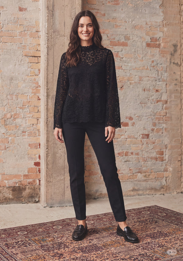 I SAY Kamille Lace Blouse Blouses 900 Black