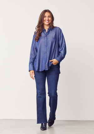I SAY Kate Shirt Shirts G69 Blue Shine