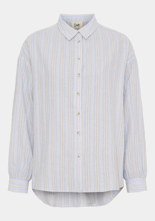 I SAY Liane Shirt Shirts B84 Light Blue Stripe