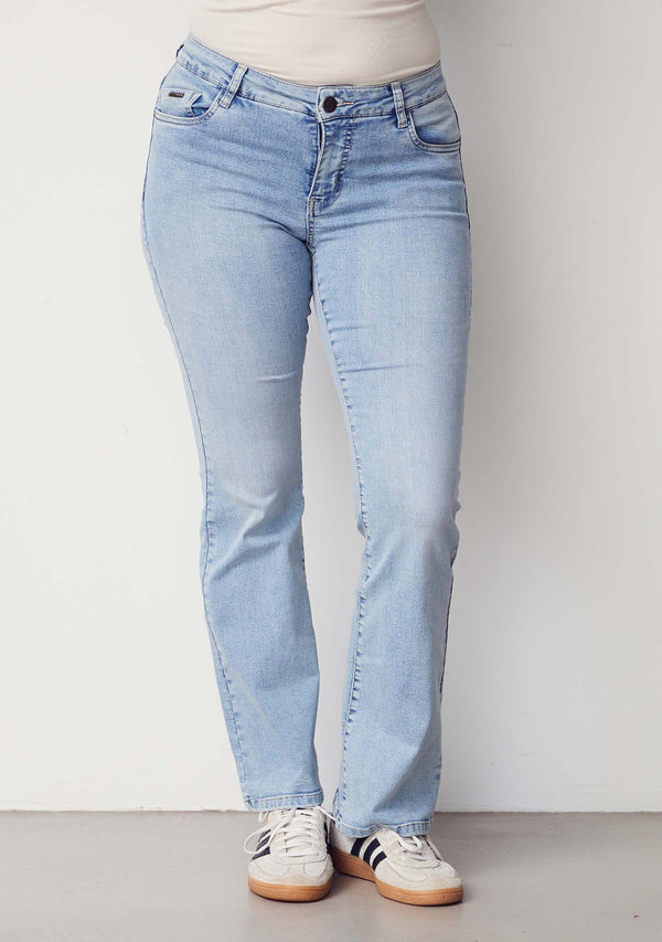 I SAY Lido Flare Jeans Pants 674 Light Denim