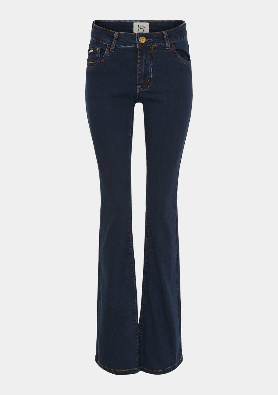 I SAY Lido Flare Jeans Pants 693L Extra Length Unwashed