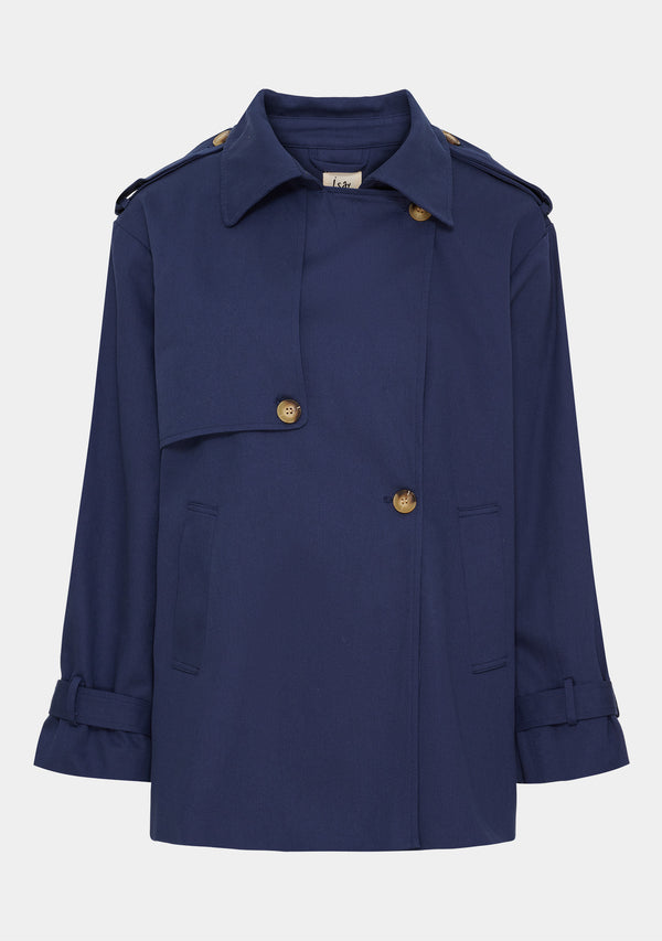 I SAY Lili Trenchcoat Outerwear 640 Navy