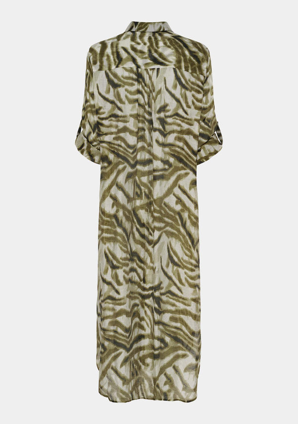 I SAY Lotta Shirt Dress Dresses N49 Khaki Flow