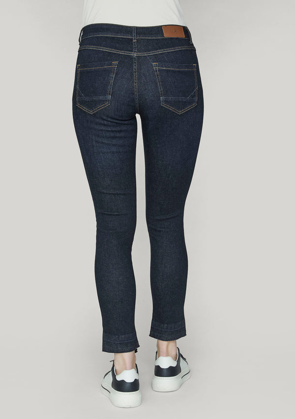 I SAY Lucca 9/10 Jeans Pants 697 Dark Denim Unwashed