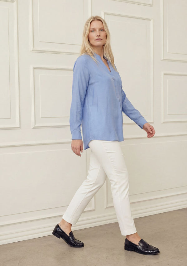 I SAY Marie Long Blouse Blouses 645 Skyblue