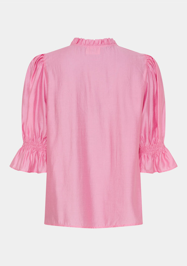 I SAY Marie s/s Blouse Blouses 550 Fresh Pink