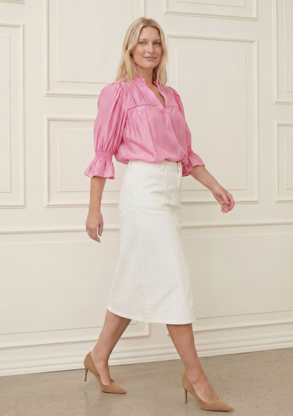 I SAY Marie s/s Blouse Blouses 550 Fresh Pink