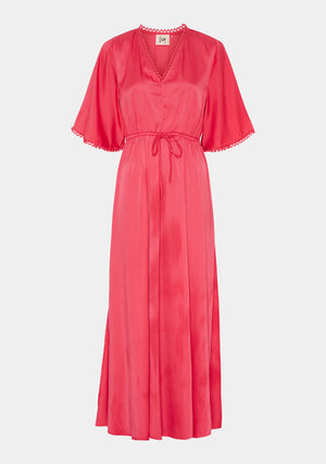 I SAY Melba Long Dress Dresses 431 Raspberry