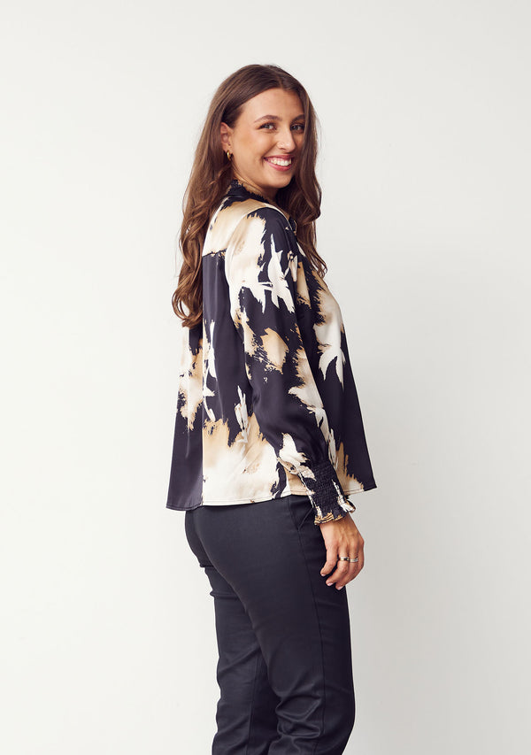 I SAY Melba Printed Blouse Blouses N07 Golden Dream