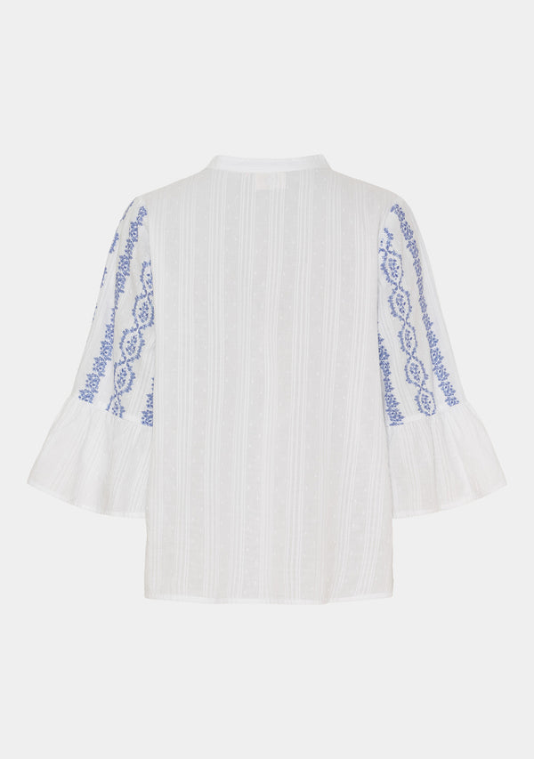 I SAY Mina Blouse Blouses N33 Blue Flower Vine